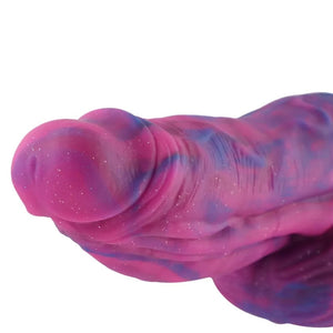 Hismith 9.45'' Extra Large Thick Fantasy Slightly Curved Silicone Dildo with KlicLok System