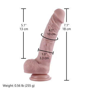 Hismith Realistic Silicone Dildo for Beginners With KlicLok Connector 7.1 INCH OR 8 INCH