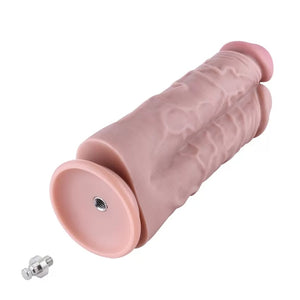 Hismith 8.5" Two Cocks One Hole Silicone Dildo