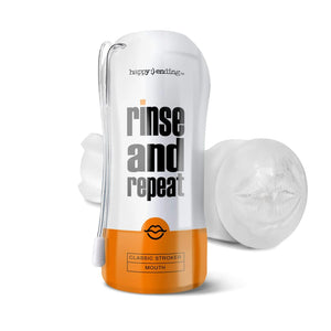 Happy Ending Rinse And Repeat Classic Reusable Stroker Mouth