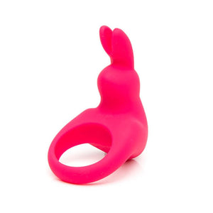 Happy Rabbit Stimulating Rabbit Love Ring Black or Vibrating Rabbit Cock Ring Pink