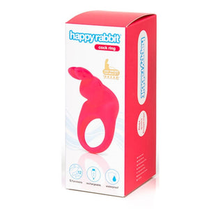 Happy Rabbit Stimulating Rabbit Love Ring Black or Vibrating Rabbit Cock Ring Pink