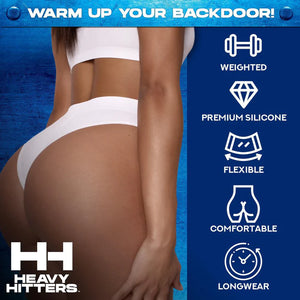 Heavy Hitters Premium Silicone Weighted Anal Plug Small or Medium or Large or XL