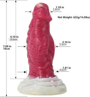 Hellfire Dragon Knot Fantasy Silicone Dildo with Suction Cup 6.1 Inch Dildos - Large & Unique Dildos Buy Sex Toys in Singapore LoveisLove U4Ria