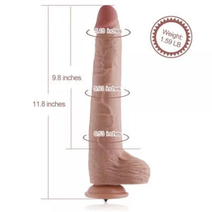 Hismith 11.8 Inch Vibrating Dildo with 3 Speeds + 4 Modes with KlicLok System Extra-Length Silicone Dildo Buy in Singapore LoveisLove U4Ria 