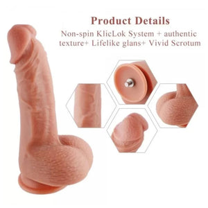 Hismith 8.6 Inch Vibrating Dildo with 3 Speeds + 4 Modes with KlicLok System - Dual Density G-Spot Dildo Buy in Singapore LoveisLove U4Ria 