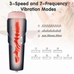 Hismith Rechargeable Male Masturbator for Sex Machine 3-Speed and 7-Frequency Vibration Modes Buy in Singapore LoveisLove U4Ria 