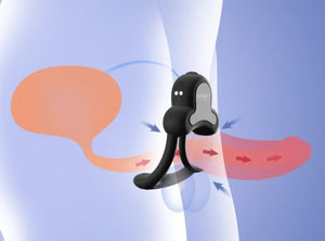 Honey Play Box Anello App-Controlled Vibrating Double Cock Ring with Clitoral Stimulator