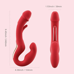 Honey Play Box Harmony Duo App-Controlled Strapless Couples Vibrator Red Buy in Singapore LoveisLove U4Ria 