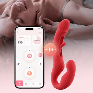 Honey Play Box Harmony Duo App-Controlled Strapless Couples Vibrator Red Buy in Singapore LoveisLove U4Ria 