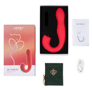 Honey Play Box Joi Thrust 2 App Controlled Thrusting G-spot Vibrator & Tongue Clit Licker Red Buy in Singapore LoveisLove U4Ria 