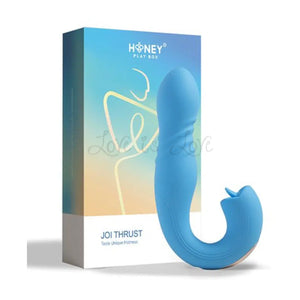 Honey Play Box Joi Thrust App Controlled Thrusting G-spot Vibrator & Tongue Clit Licker Blue Buy in Singapore LoveisLove U4Ria 