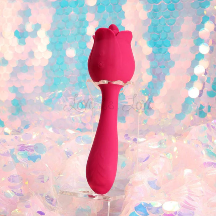 Honey Play Box Rhea The Rose Clit Licking Tongue & G-Spot Massager