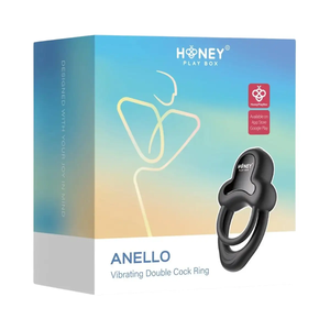 Honey Play Box Anello App-Controlled Vibrating Double Cock Ring with Clitoral Stimulator