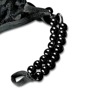 Hookup Panties Butt Plug With  Crotchless Love Garter or Pleasure Pearls  (Fits Small to Large Sizes)