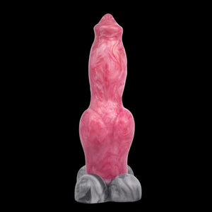 German Shepherd Medium Fantasy Silicone Dildo with Suction Cup 8 Inch