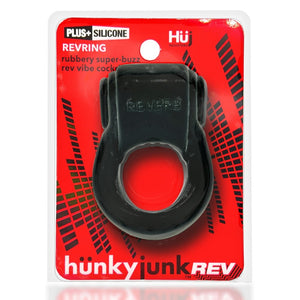 Oxballs Hunkyjunk RevRing Vibrating Cock Ring Tar Ice