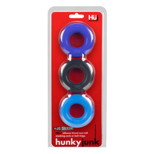 Oxballs Hunkyjunk Huj3 Plus Silicone C-Ring 3-Pack