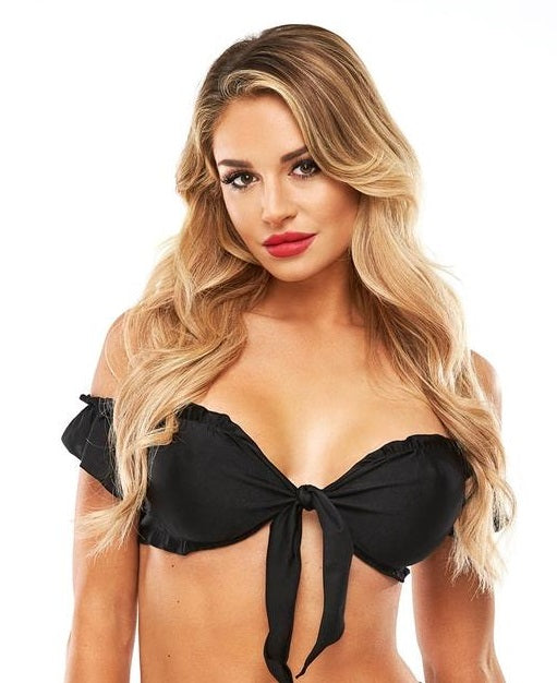 Hustler Sexy Schoolgirl Black Tie Top & Lace-Up Plaid Mini-Skirt Love is Love Hustler Sexy Schoolgirl Black Tie Top & Lace-Up Plaid Mini-Skirt Love is Love