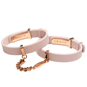 Crave ID Cuffs Stainless Steel & Silicone Bracelets Black/Rose Gold or Pink/Rose Gold Buy in Singapore LoveisLove U4Ria 