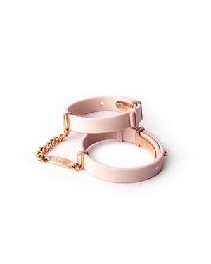 Crave ID Cuffs Stainless Steel & Silicone Bracelets Black/Rose Gold or Pink/Rose Gold Buy in Singapore LoveisLove U4Ria 