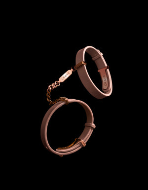 Crave ID Cuffs Stainless Steel & Silicone Bracelets Black/Rose Gold or Pink/Rose Gold Buy in Singapore LoveisLove U4Ria 