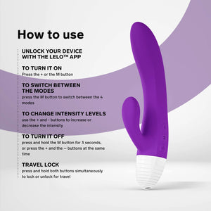 Lelo KAYA Originals App-Controlled Rabbit Vibrator Award-Winning & Famous - Lelo Buy Sex Toys in Singapore LoveisLove U4Ria