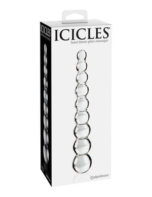 Icicles No. 2 Beaded Glass Massage Wand in Clear