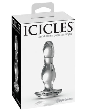 Icicles No. 72 Glass Anal Plug Clear Buy in Singapore LoveisLove U4Ria