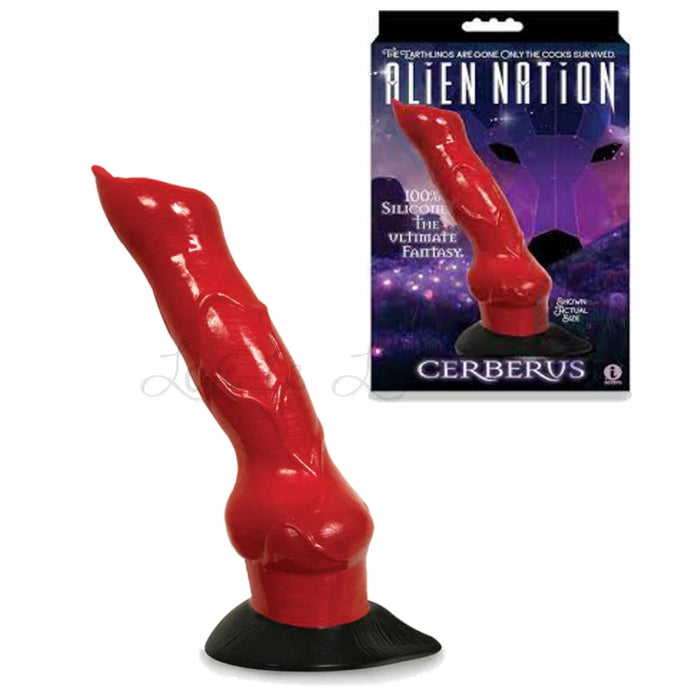 Icon Brands Alien Nation Cerberus Silicone Creature Dildo Red