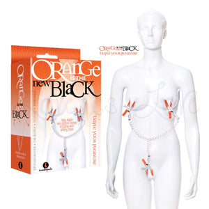 Icon Brands Orange Is The New Black Triple Your Pleasure Nipple Clamps & Chain  Buy in Singapore LoveisLove U4Ria 