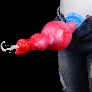 Inflatable Squirting Monster Carol Fantasy Silicone Dildo 8 Inch Dildos - Inflatable & Ejaculating Buy Sex Toys in Singapore LoveisLove U4Ria