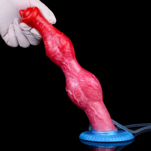 Inflatable Squirting Monster Carol Fantasy Silicone Dildo 8 Inch Dildos - Inflatable & Ejaculating Buy Sex Toys in Singapore LoveisLove U4Ria