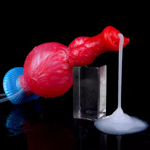 Inflatable Squirting Monster Carol Fantasy Silicone Dildo 8 Inch Dildos - Inflatable & Ejaculating Buy Sex Toys in Singapore LoveisLove U4Ria