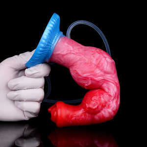 Inflatable Squirting Monster Carol Fantasy Silicone Dildo 8 Inch Dildos - Inflatable & Ejaculating Buy Sex Toys in Singapore LoveisLove U4Ria