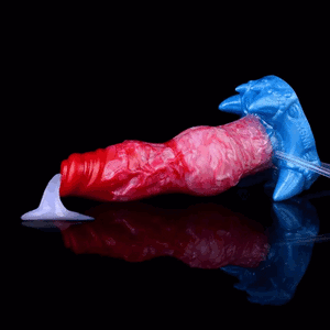 Inflatable Squirting Monster Dog Fantasy SIlicone Dildo 7 Inch Dildos - Inflatable & Ejaculating Buy Sex Toys in Singapore LoveisLove U4Ria
