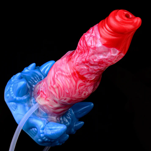 Inflatable Squirting Monster Dog Fantasy SIlicone Dildo 7 Inch Dildos - Inflatable & Ejaculating Buy Sex Toys in Singapore LoveisLove U4Ria