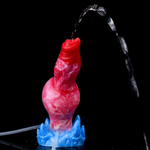 Inflatable Squirting Monster Dog Fantasy SIlicone Dildo 7 Inch Dildos - Inflatable & Ejaculating Buy Sex Toys in Singapore LoveisLove U4Ria