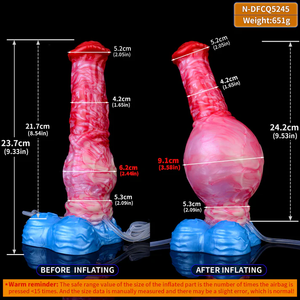 Inflatable Squirting Monster Horse Fantasy Silicone Dildo 10 Inch Dildos - Inflatable & Ejaculating Buy Sex Toys in Singapore LoveisLove U4Ria