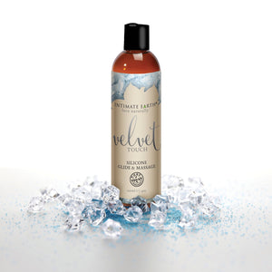 Intimate Earth Velvet Touch Silicone Glide and Massage With Shiitake Extract 120 ML 4 FL OZ (Exp 10/2025)