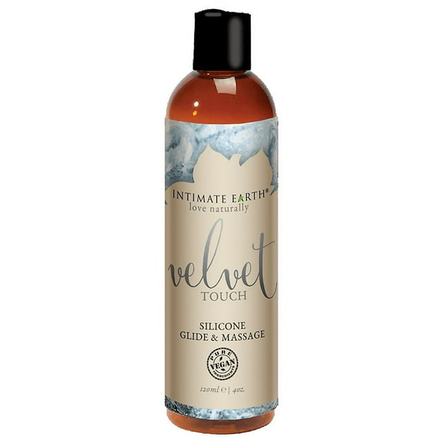 Intimate Earth Velvet Touch Silicone Glide and Massage With Shiitake Extract 120 ML 4 FL OZ (Exp 10/2025)