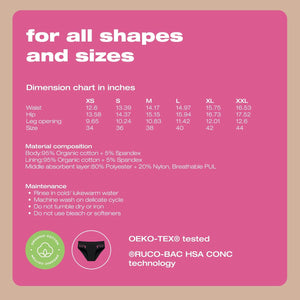 Intimina Bloom Period Underwear Heavy Flow MENSTRUATION PANTIES SMALL MEDIUM LARGE ONE PACK THREE PACK  Buy Sex Toys in Singapore LoveisLove U4Ria