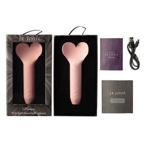 Je Joue Amour Heart-Shaped Fluttering Tip Bullet Vibrator Pale Rosette Buy in Singapore LoveisLove U4Ria