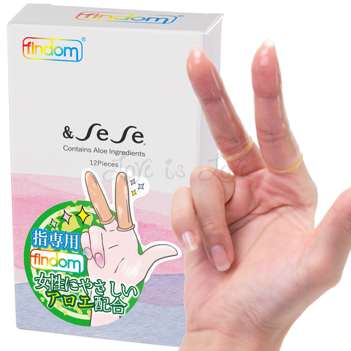 Japan Findom Finger Condom with Aloe Extract 12pcs