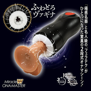 Japan NPG Miracle W Onamaster 10 Vibrations 5 Suctions 3 Rotations Stroker Male Masturbators - Stroke/Suck/Vibrate  Buy Sex Toys in Singapore LoveisLove U4Ria