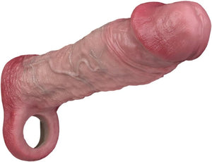 John Liquid Silicone Realistic Cock Sheath 8.8 Inch For Him - Penis Sheath/Sleeve Buy Sex Toys in Singapore LoveisLove U4Ria