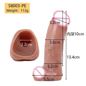 Justinian the Great Liquid Silicone Realistic Cock Sheath 5.27 Inch For Him - Penis Sheath/Sleeve Buy Sex Toys in Singapore LoveisLove U4Ria