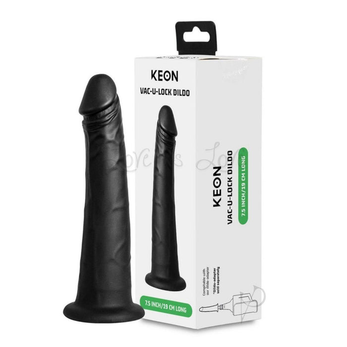 Kiiroo Keon Vacuum-Lock Realistic Dildo 7.5 Inch Black