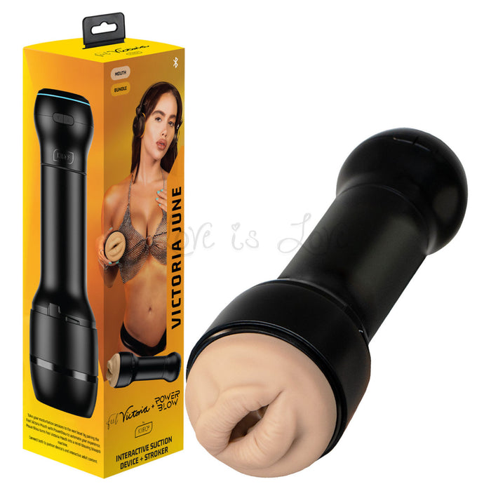 Kiiroo PowerBlow + Feel Victoria June Mouth Masturbator