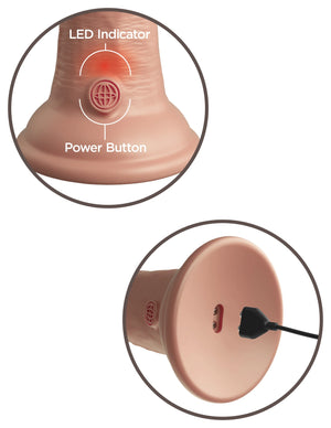 King Cock Elite Vibrating Silicone Dual-Density 6 Inch or 7 Inch with Remote Buy in Singapore LoveisLove U4Ria